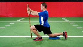 Half kneeling ankle mobility